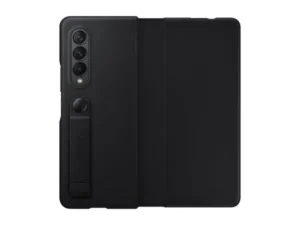 Samsung Galaxy Z Fold 3 Leather Flip Cover 5G Black