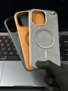 Premium Quality Leather With MagSafe Back Case For iPhone 16 Pro Max
